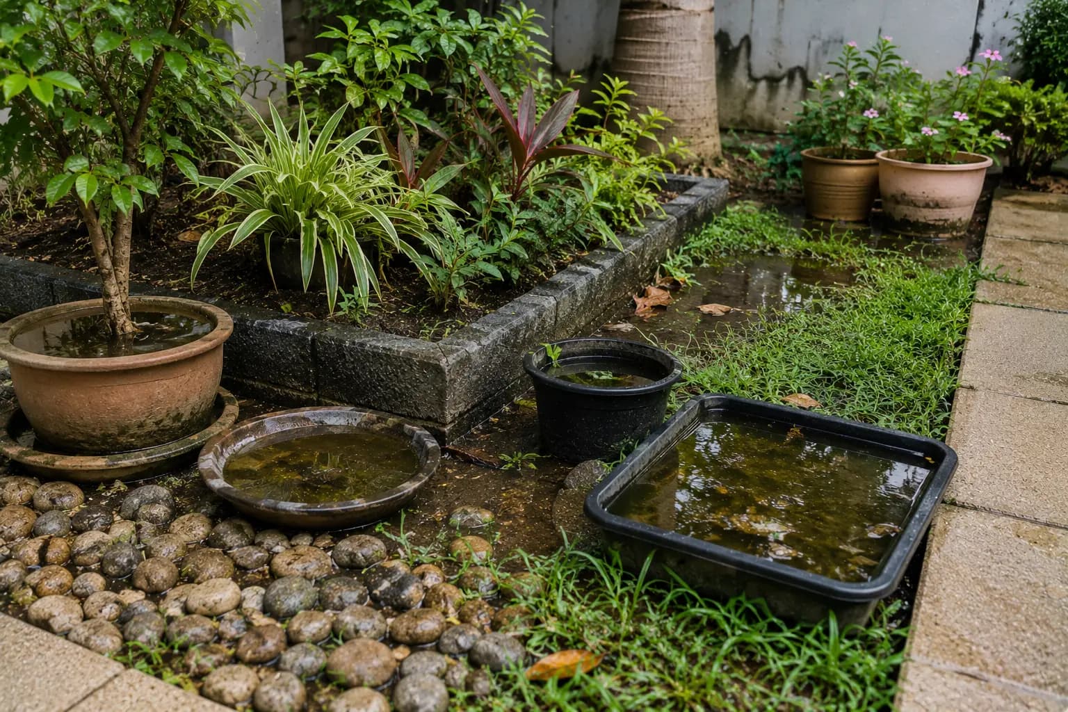 Gardens and landscaping areas