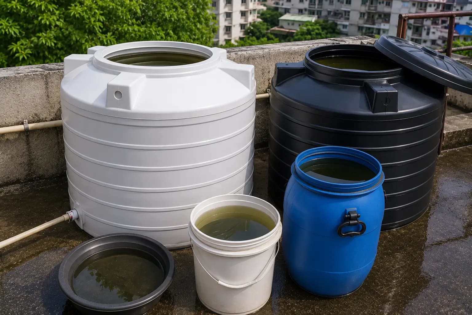Water tanks and containers
