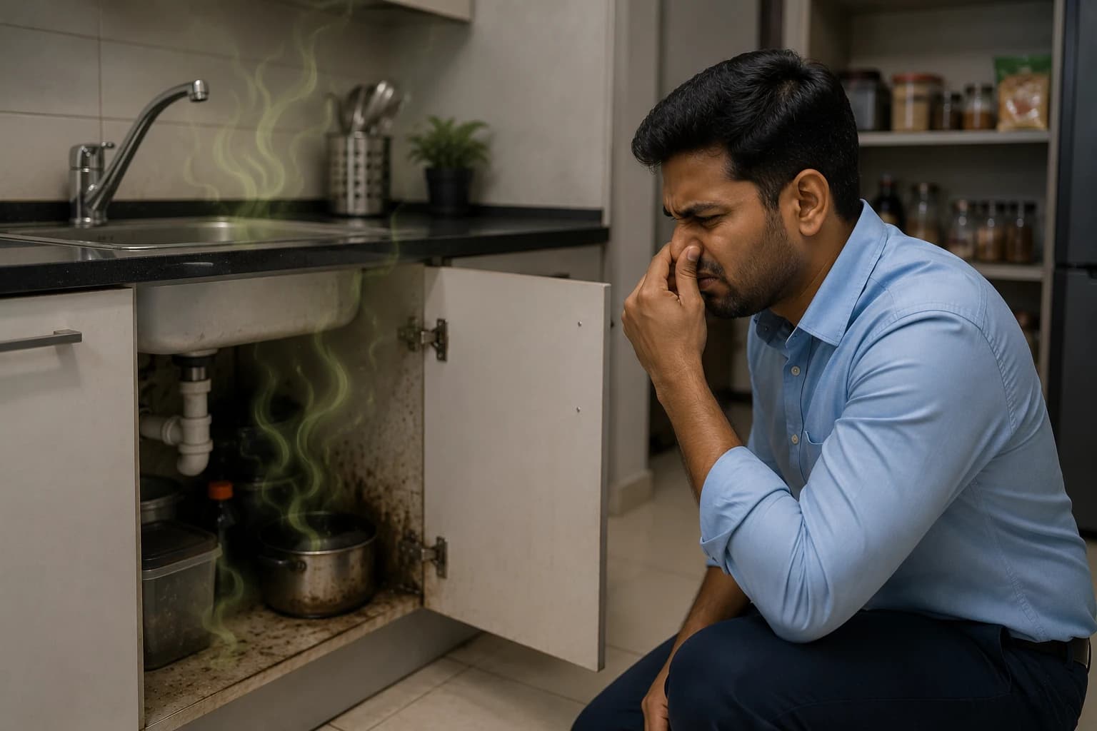 Unpleasant musty odors